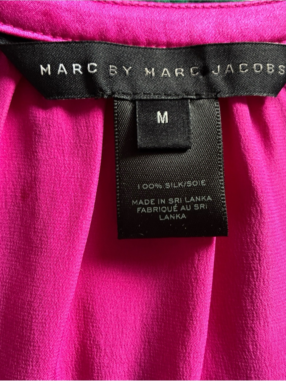 Marc by Marc Jacobs Women's Sleeveless Hot Pink tank 100% Silk Size Medium - Picture 2 of 6